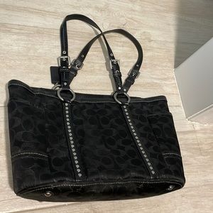 Black coach purse